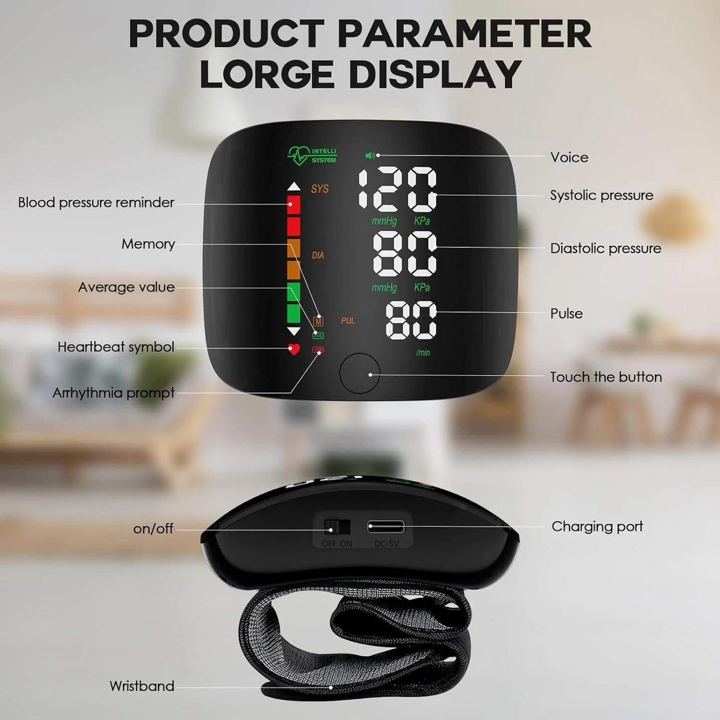Automatic Wrist Blood Pressure Monitor